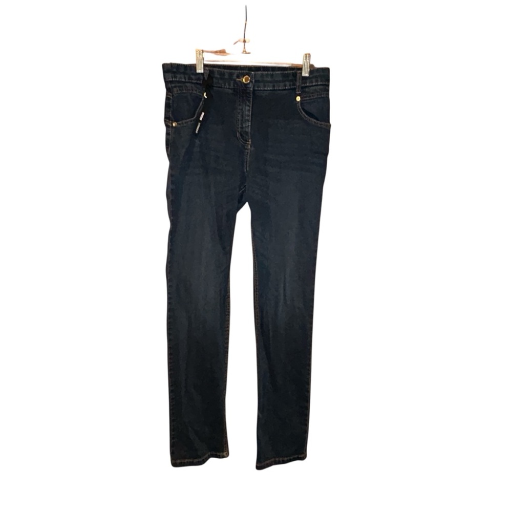 Olsen Europe Mona Straight Jeans Women’s Dark Wash Denim‎ Size 8 S-M Stretch